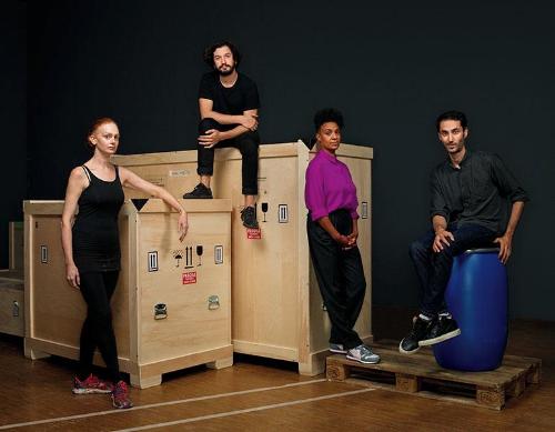 The Nominees Marcel Duchamp Prize 2020 (from the left to the right) Alice Anderson, Enrique Ramirez, Kapwani Kiwanga, Hicham Berrada © Manuel Braun