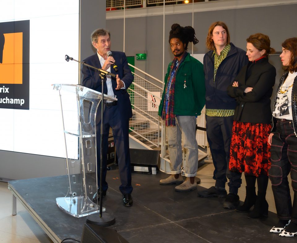 Cérémonie de remise du Prix Marcel Duchamp 2021 au Centre Georges Pompidou le 18 octobre 2021.© Luc Castel
