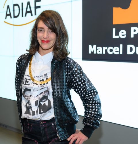 The Laureate of the Marcel Duchamp Prize 2021, Lili Reynaud Dewar. Award ceremony of the Marcel Duchamp Prize 2021 at the Centre Georges Pompidou on 18 October 2021 © Luc Castel
