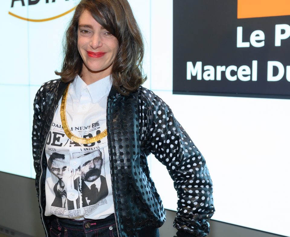 The Laureate of the Marcel Duchamp Prize 2021, Lili Reynaud Dewar. Award ceremony of the Marcel Duchamp Prize 2021 at the Centre Georges Pompidou on 18 October 2021 © Luc Castel