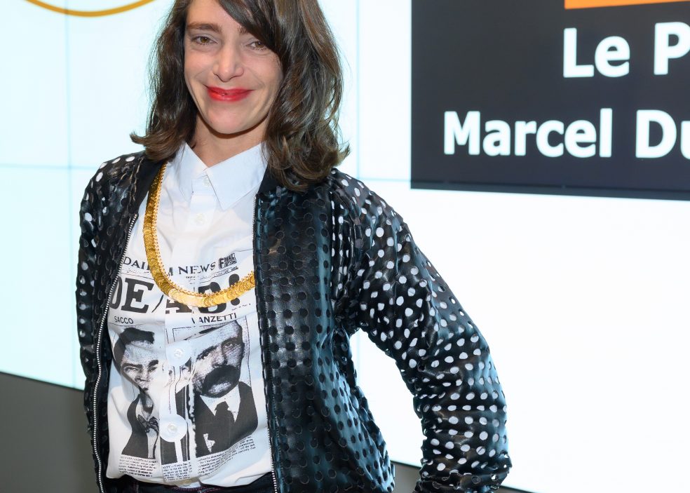 The Laureate of the Marcel Duchamp Prize 2021, Lili Reynaud Dewar. Award ceremony of the Marcel Duchamp Prize 2021 at the Centre Georges Pompidou on 18 October 2021 © Luc Castel