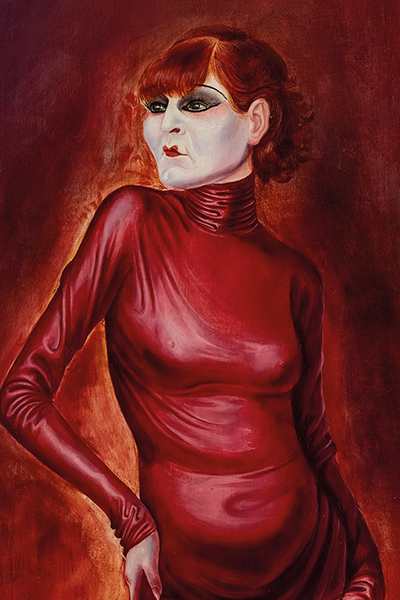 Otto Dix, « Bildnis der Tänzerin Anita Berber » [Portrait de la danseuse Anita Berber], 1925 (détail). © Sammlung Landesbank Baden-Württemberg im Kunstmuseum Stuttgart. Photo : Frank Kleinbac