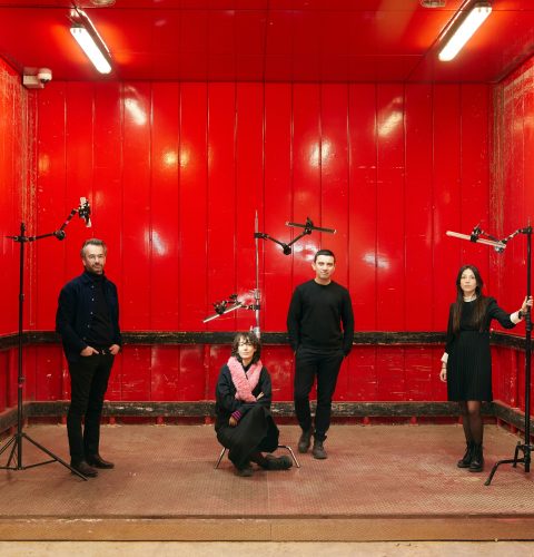 Les quatre artistes nommés au Prix Marcel Duchamp 2022 : Philippe Decrauzat, Mimosa Echard, Iván Argote, Giulia Andreani © Hugues Lawson-Body