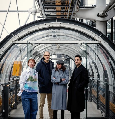 The four nominated artists for the 2023 Marcel Duchamp Prize © Julie Ansiau