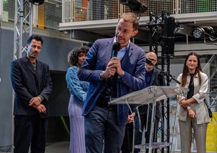 Xavier Rey prenant la parole © CLAD / THE FARM Paris