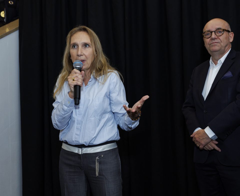 Carine Rolland, adjointe à la Maire de Paris; Fabrice Hergott, Directeur du Musée d'Art Moderne de Paris © Luc Castel 